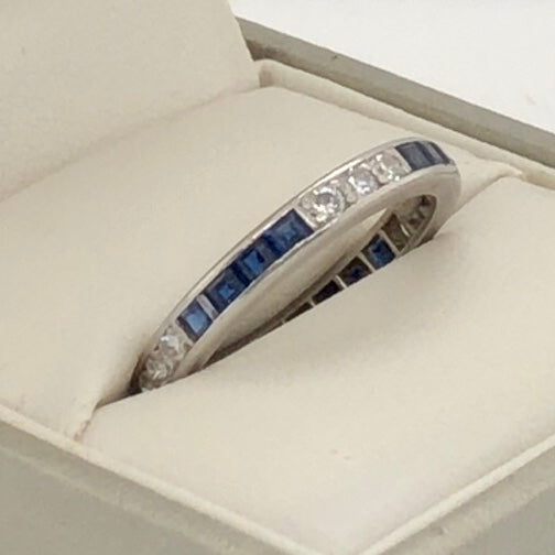 Tiffany Sapphire and Diamond Band  CR0324
