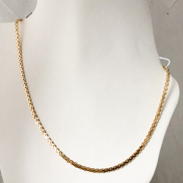 14K Yellow Gold Fancy Link 20" Chain  JNSI0182