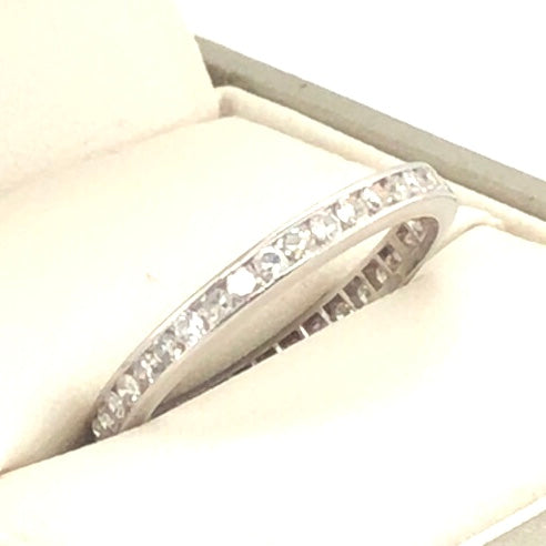 Platinum and Diamond Eternity Band  CR0311