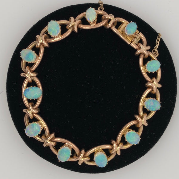 10K Rose Gold Opal Bracelet  CB0227