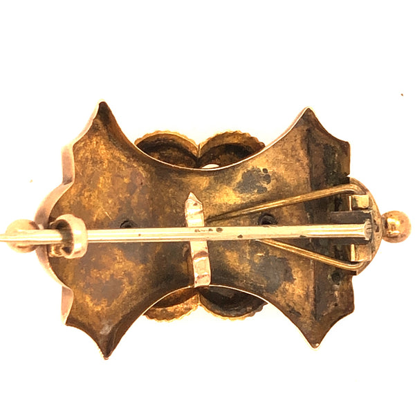 Antique 10K Yellow Gold Victorian Pin  JSI0235