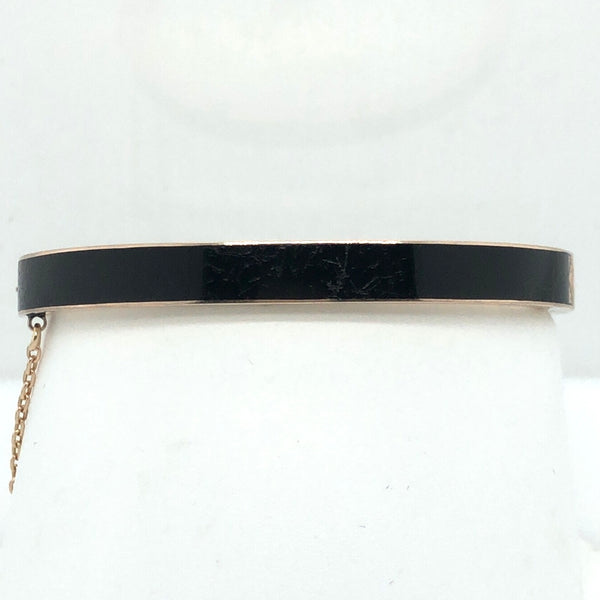 14K Yellow Gold Victorian Mourning Bracelet  CB0220
