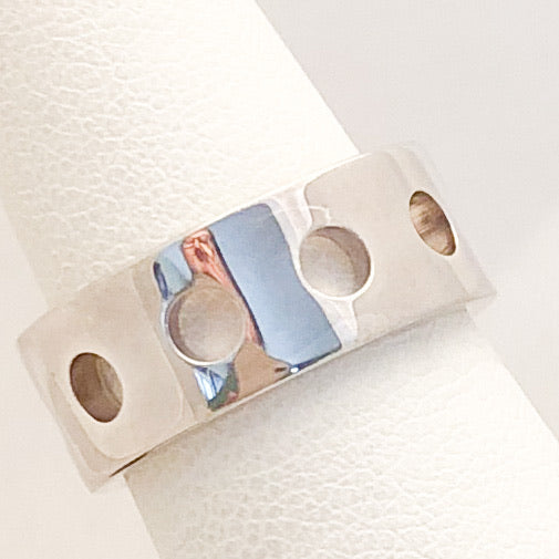 Sterling Silver Circle Band Ring   JSI0117