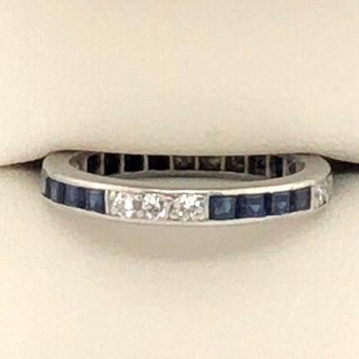 Tiffany Sapphire and Diamond Band  CR0324