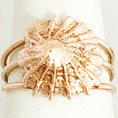 14K Yellow Gold Snail Ring