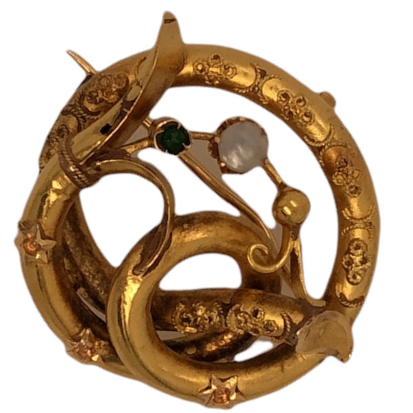 14K Yellow Gold Highly Decorated Victorian Pin  CP0033