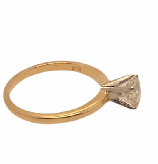 18K Yellow Gold Jabel Solitaire with Diamond  CR0240