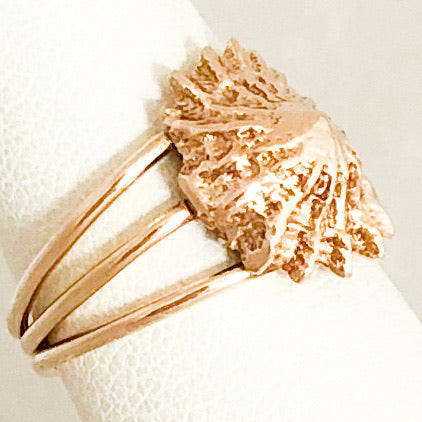 14K Yellow Gold Snail Ring